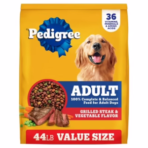 Pedigree Complete Nutrition Adult Dry Dog Food Grilled Steak & Vegetable Flavor, 44 Lb Bag
